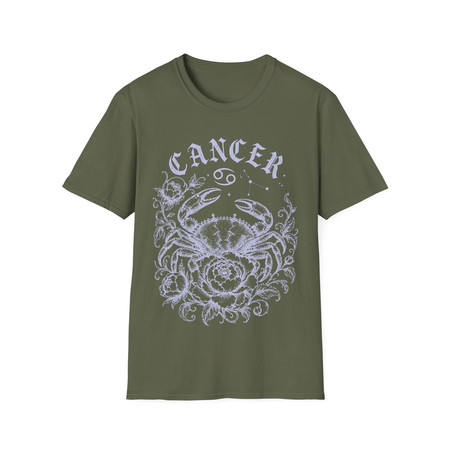 Cancer Soft Pastel Crab T-Shirt
