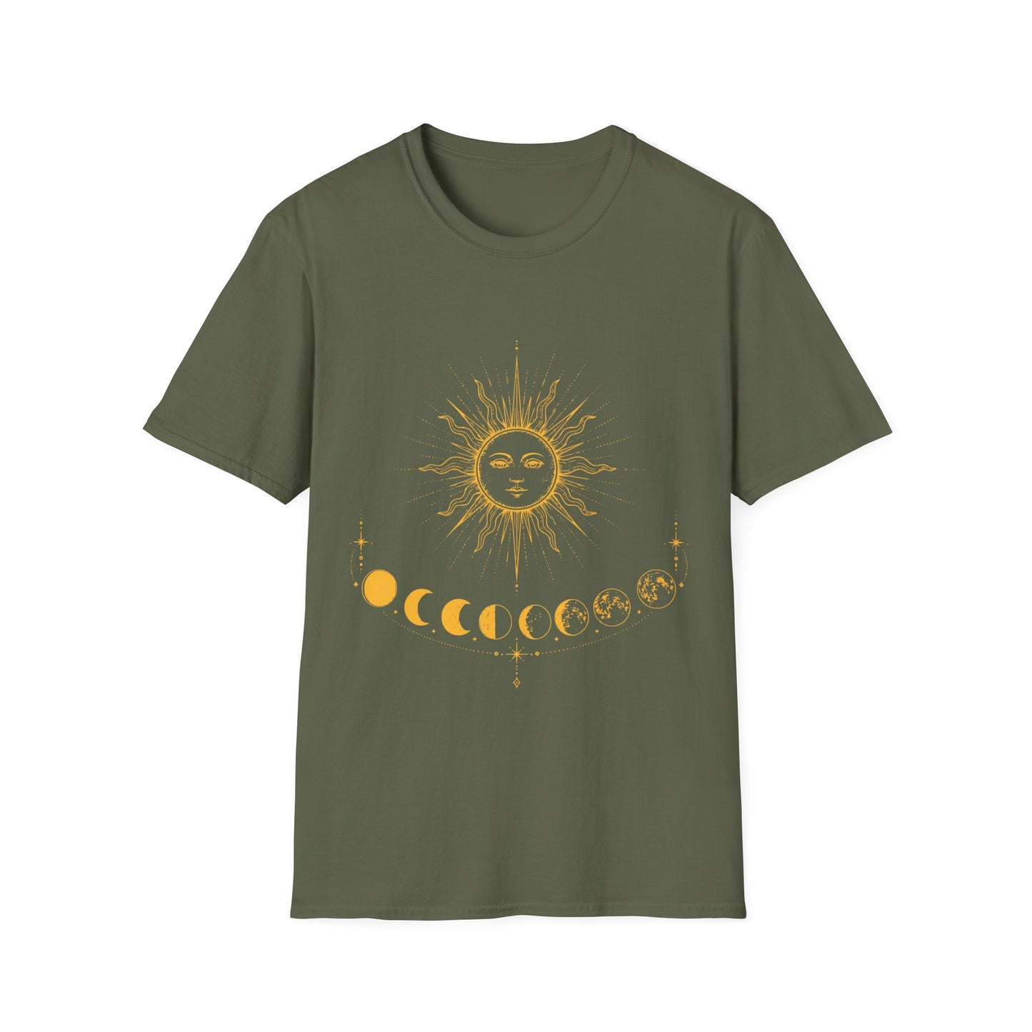Sun & Moon Phases Celestial Cycle T-Shirt
