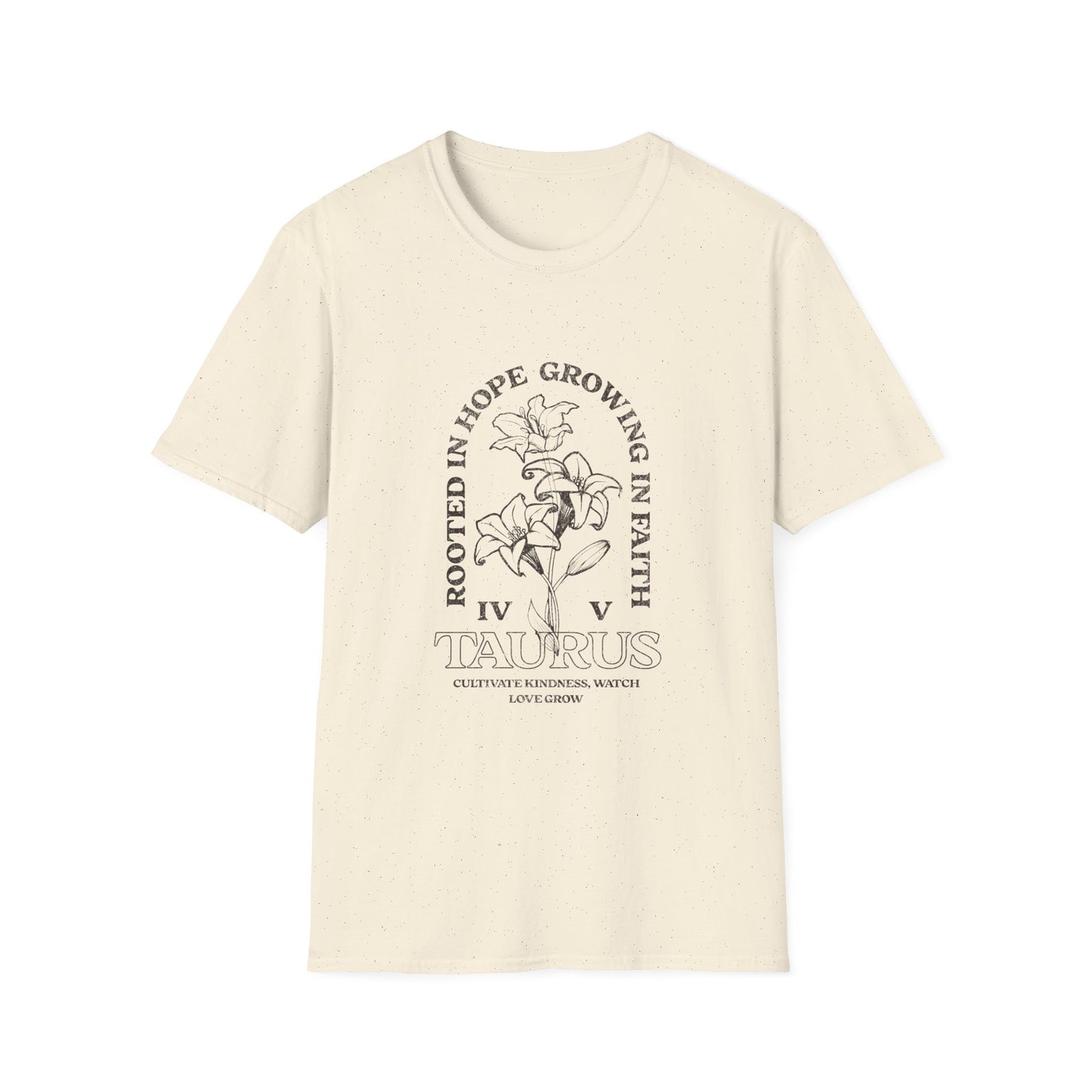 Taurus Growing Faith Floral T-Shirt