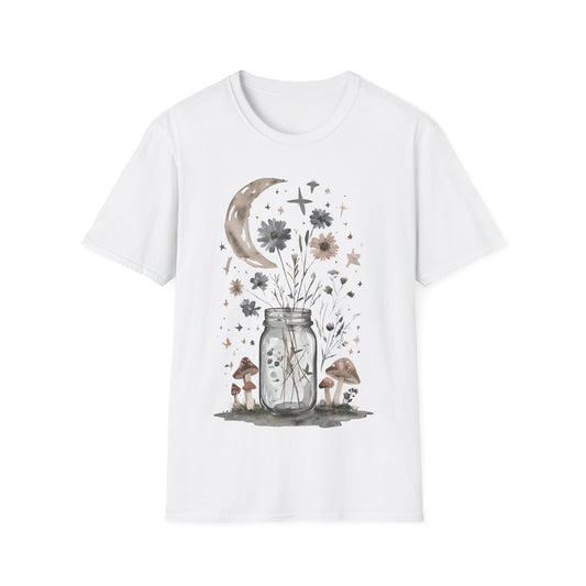 Floral Moon & Stars Jar T-Shirt