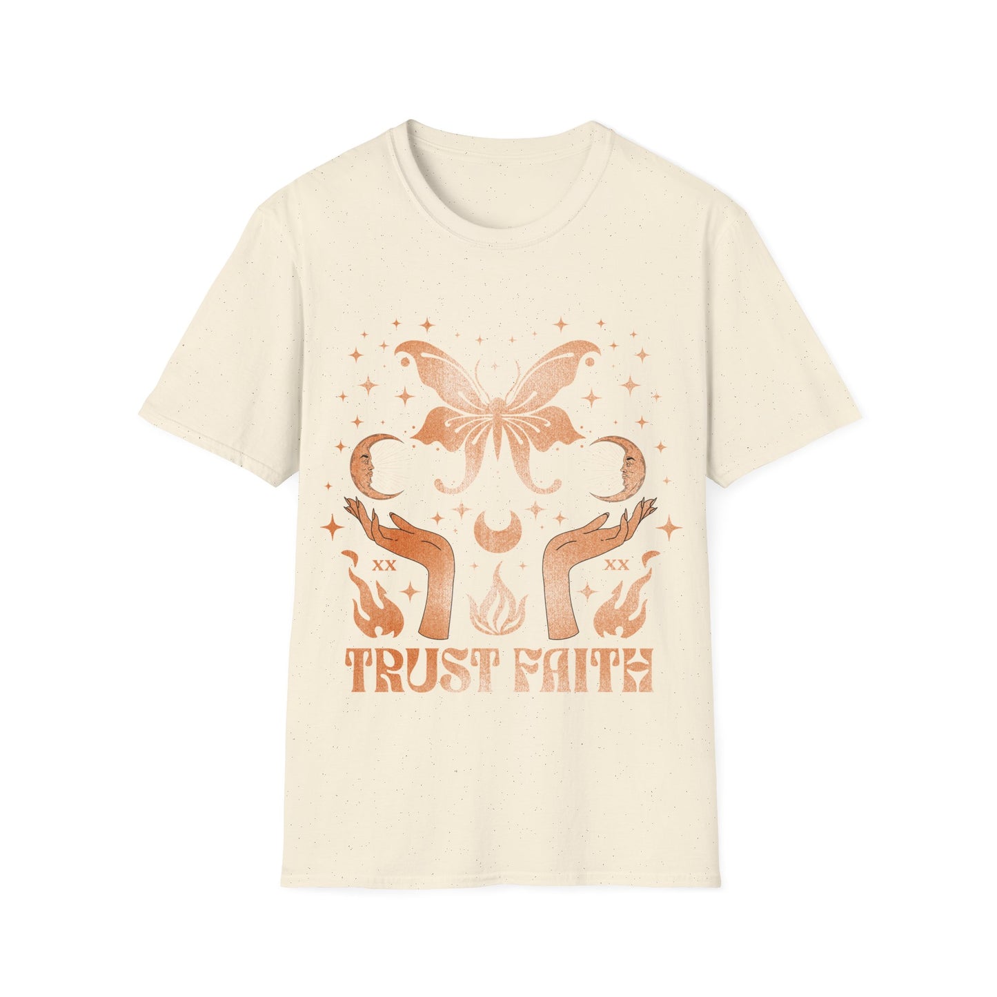 Trust Faith Mystical Butterfly Moon T-Shirt