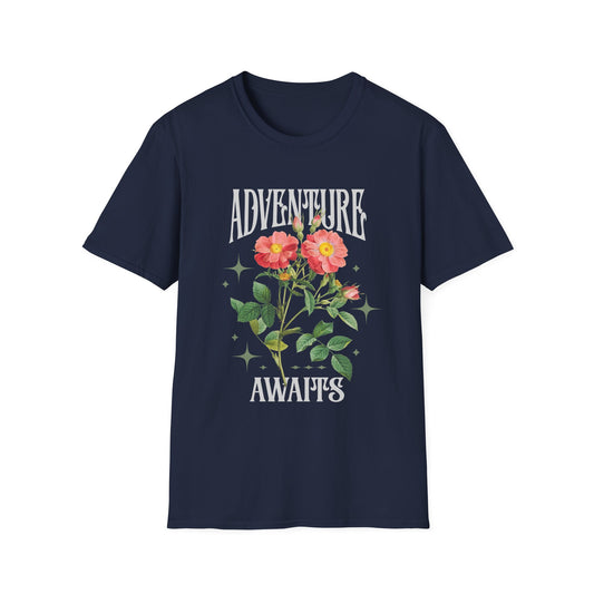 Adventure Awaits Roses T-Shirt