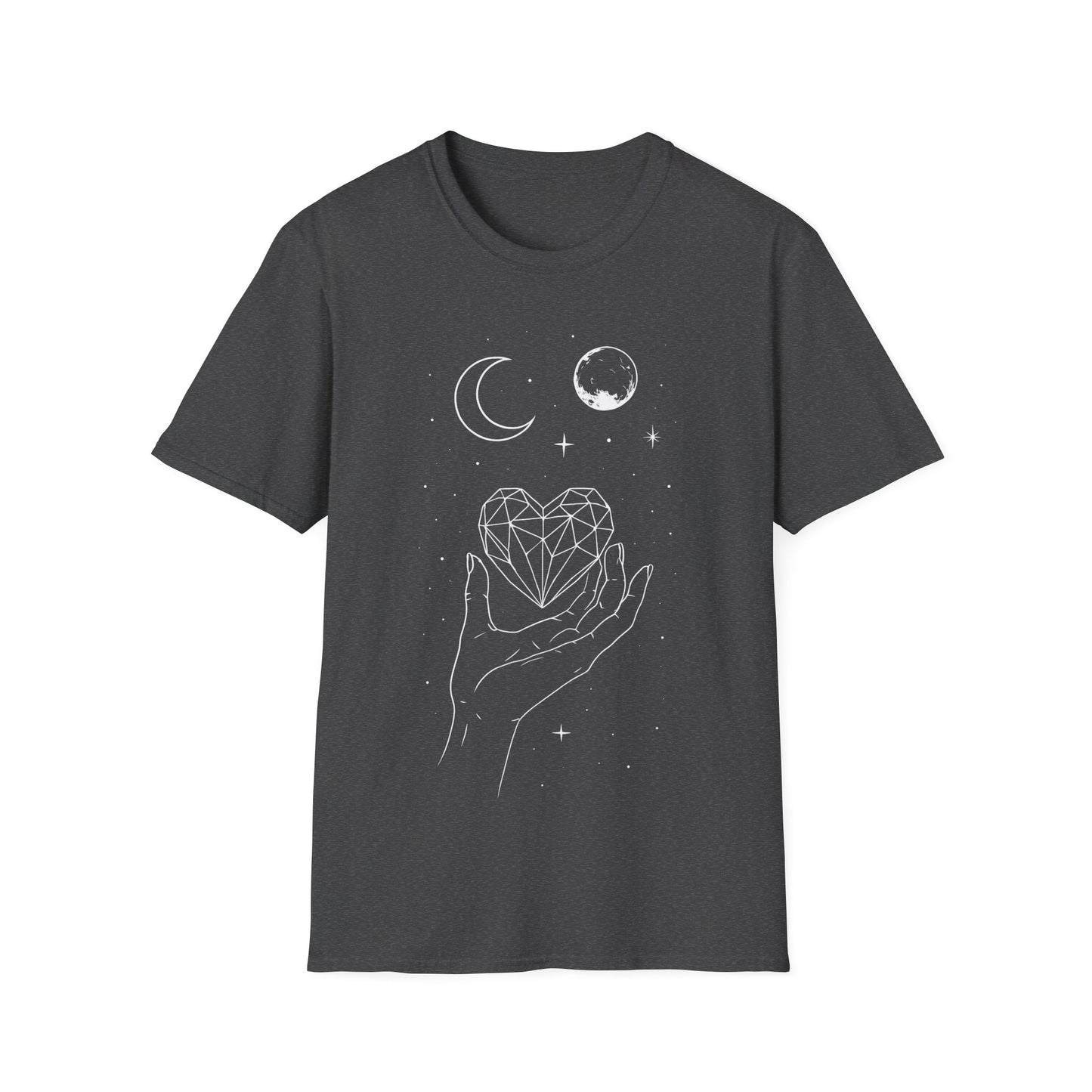 Sun Moon Crystal Heart T-Shirt