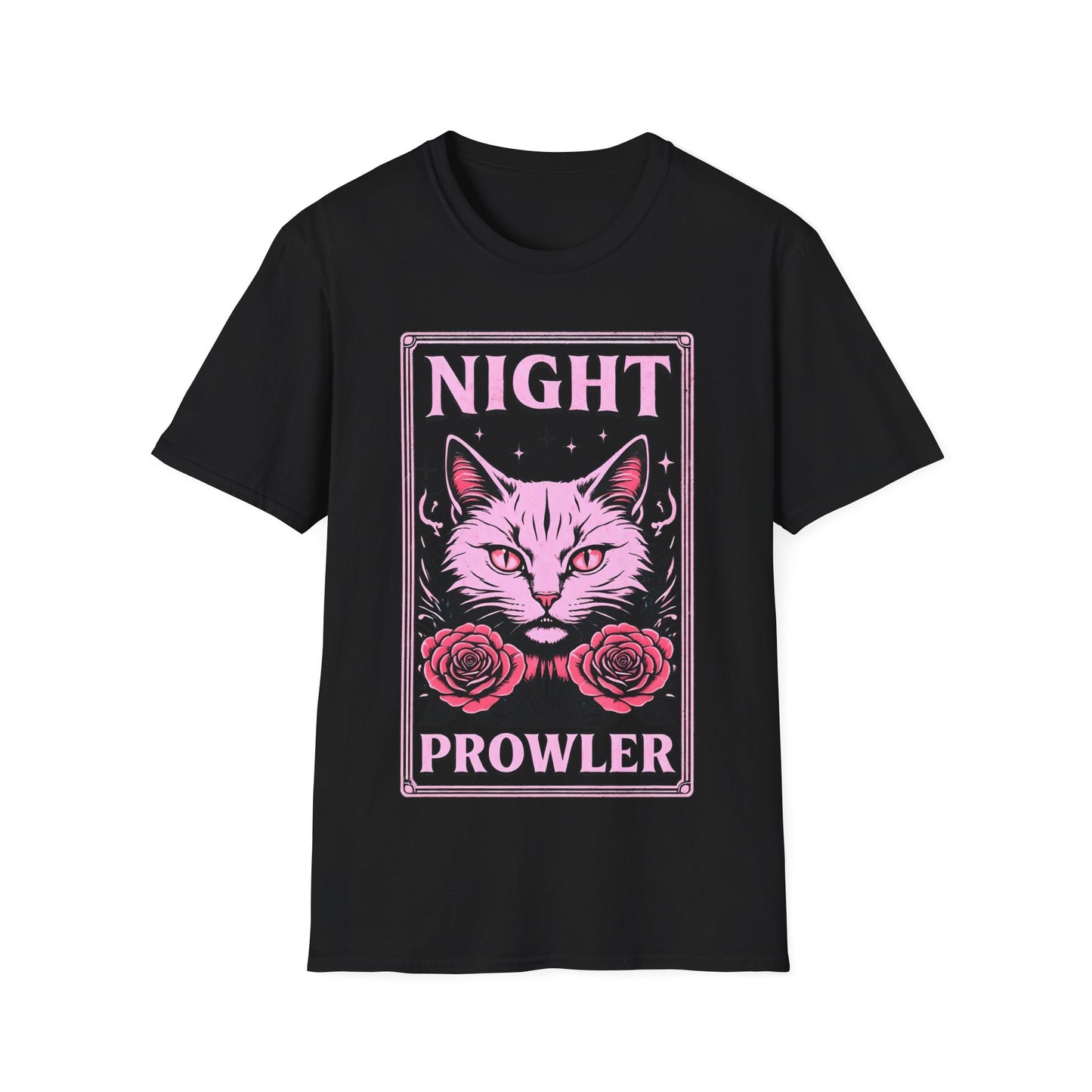 Night Prowler Tarot Cat T-Shirt