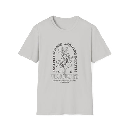 Taurus Growing Faith Floral T-Shirt