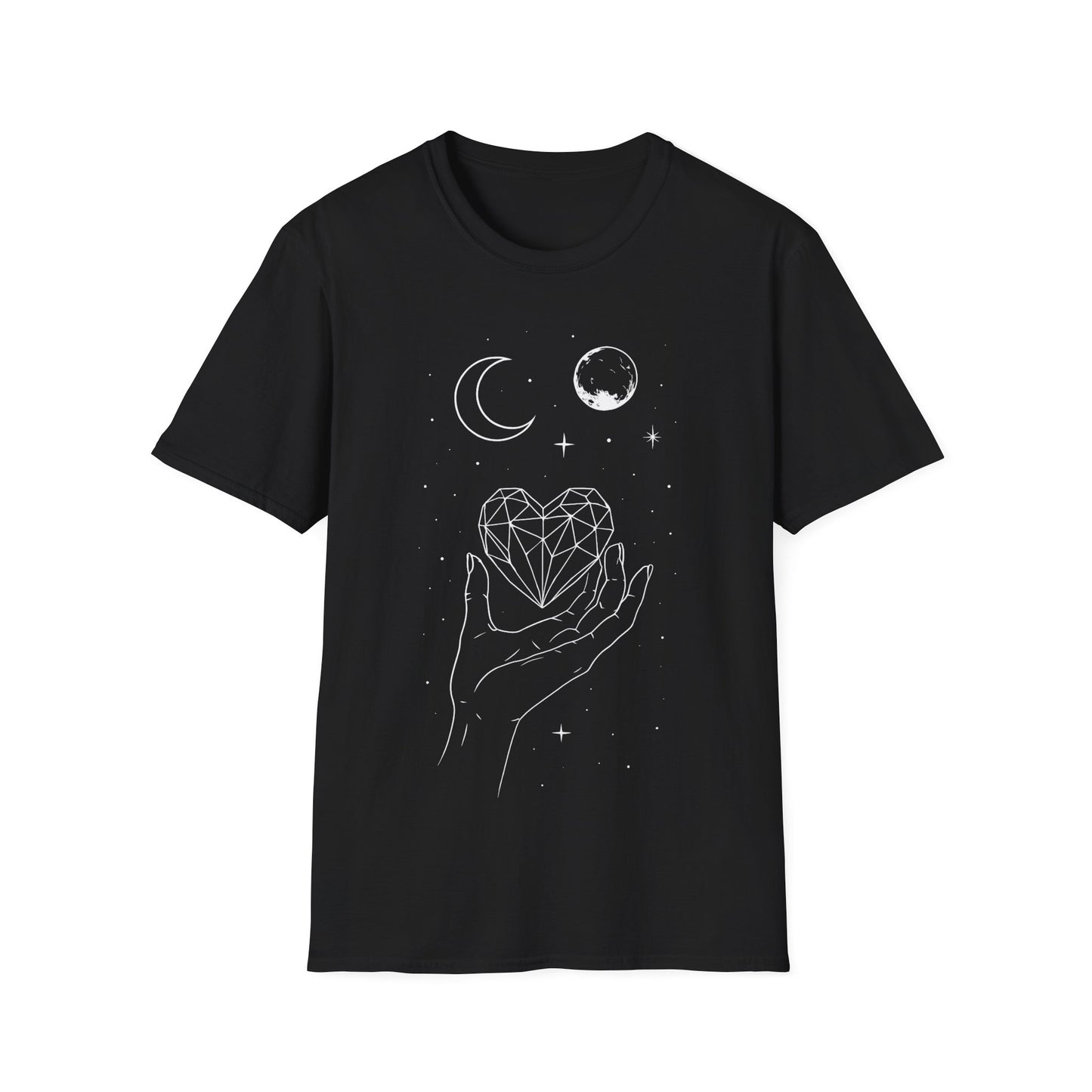 Sun Moon Crystal Heart T-Shirt