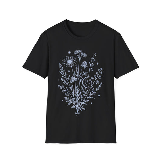 Floral Night Wildflower Bouquet T-Shirt