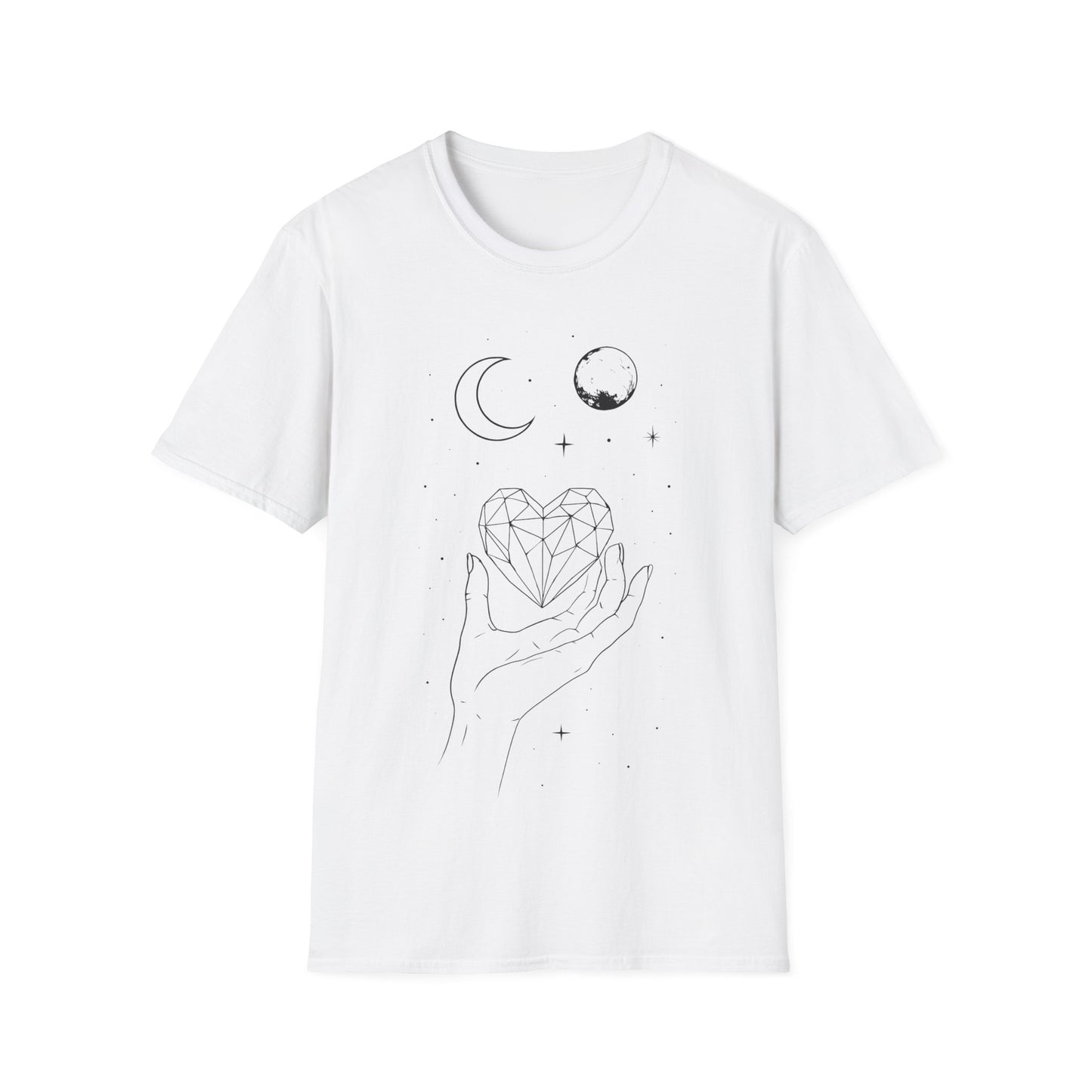 Sun Moon Crystal Heart T-Shirt