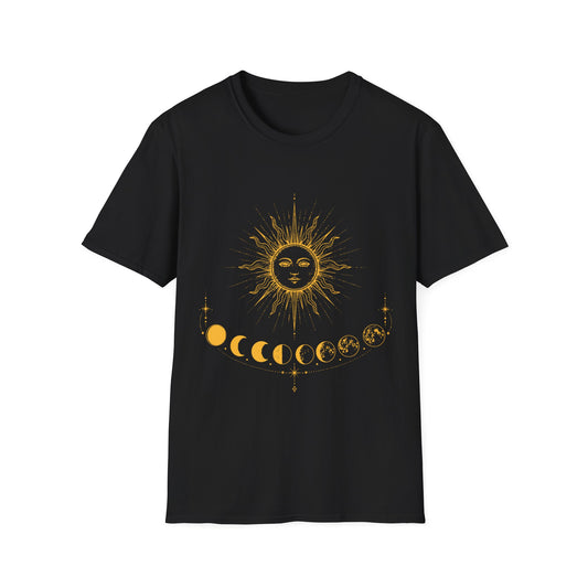 Sun & Moon Phases Celestial Cycle T-Shirt