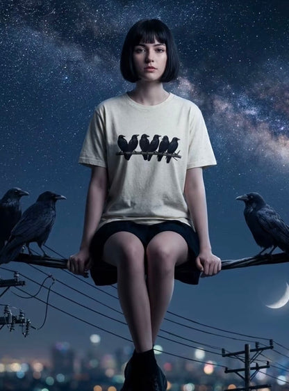 Crow Crew Black Raven T-Shirt