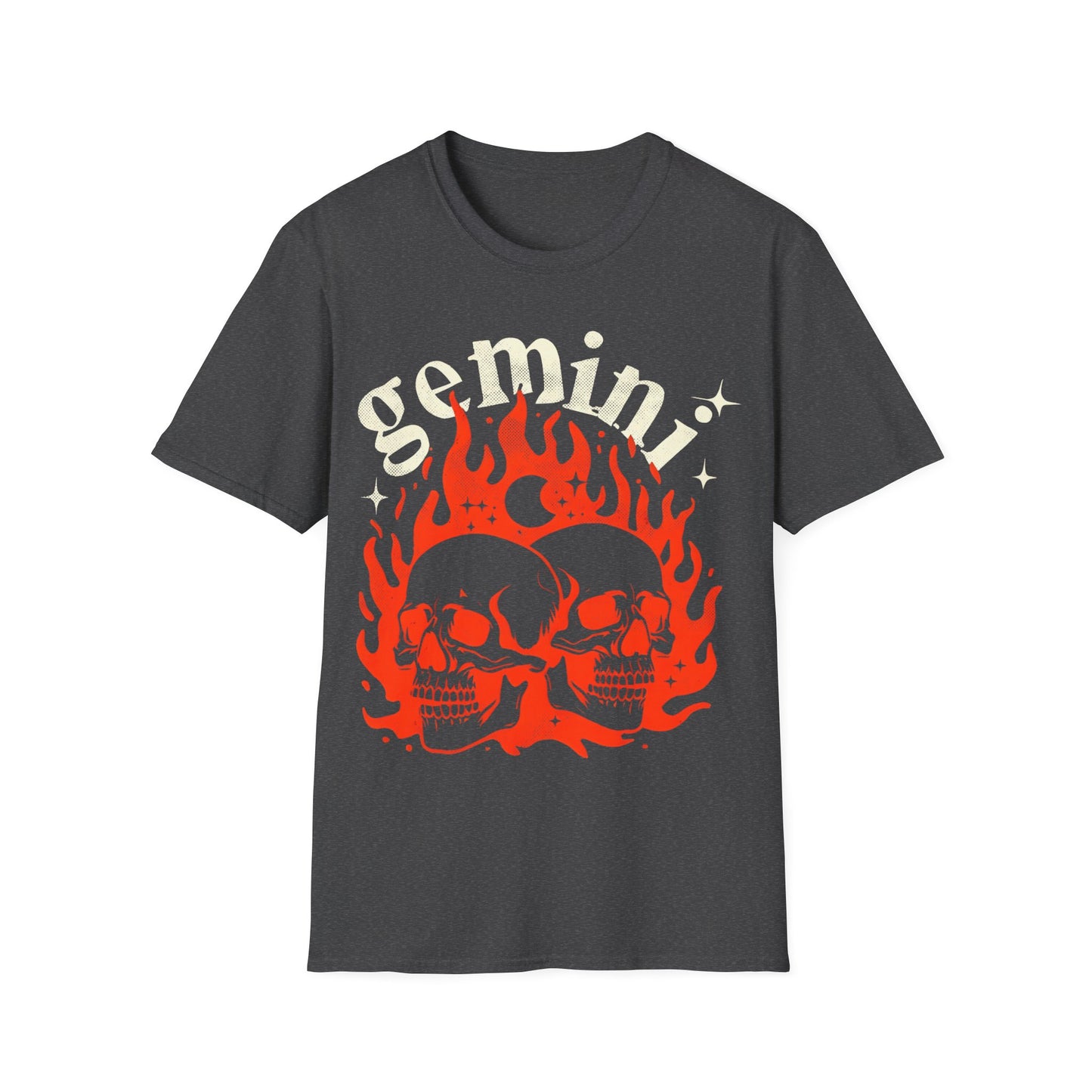 Gemini Fire Skulls T-Shirt