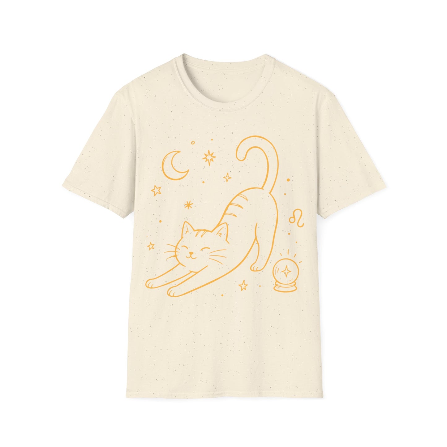 Cat Yoga Leo Night Sky Kitty T-Shirt