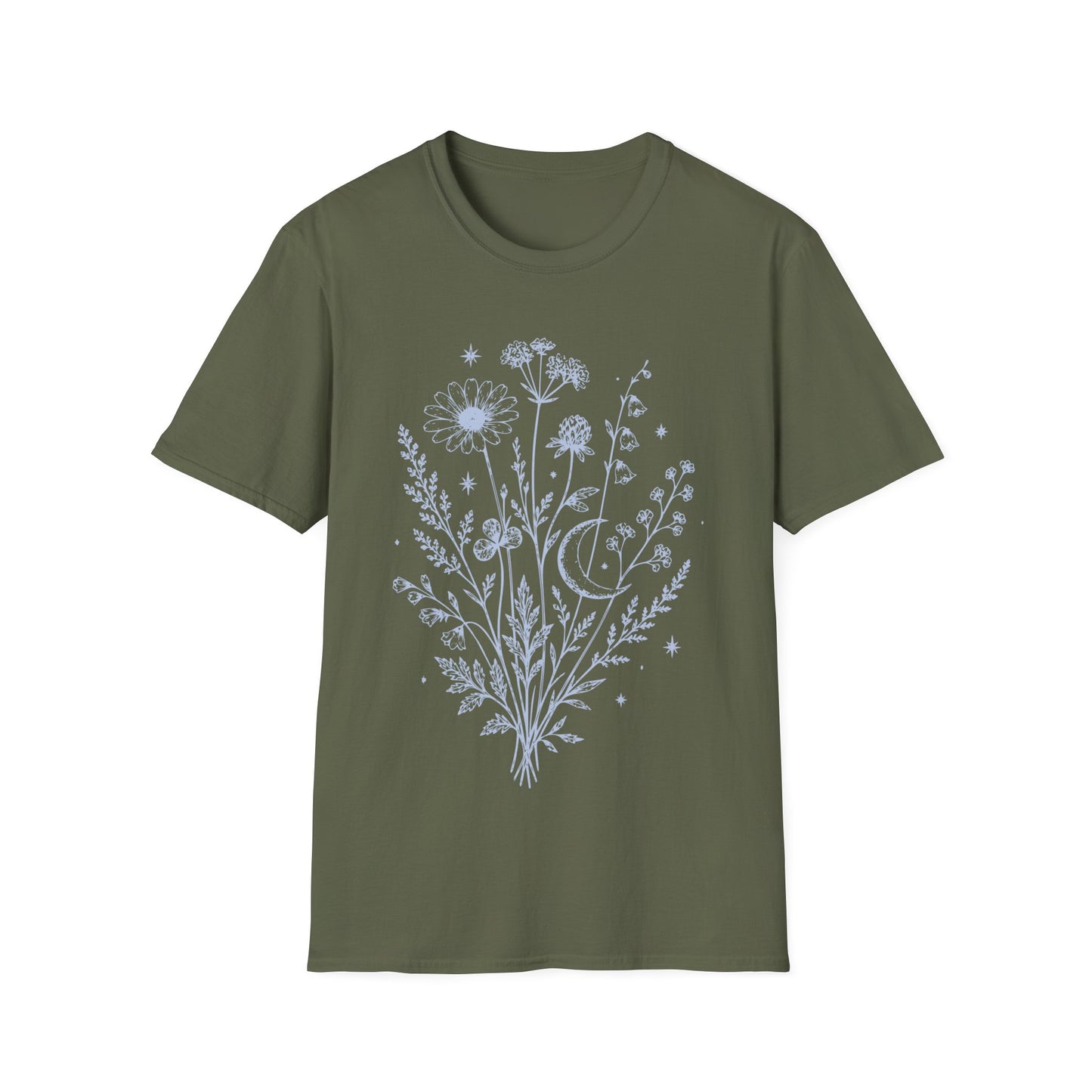 Floral Night Wildflower Bouquet T-Shirt