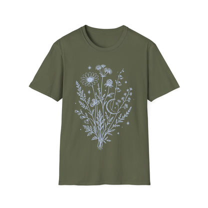Floral Night Wildflower Bouquet T-Shirt