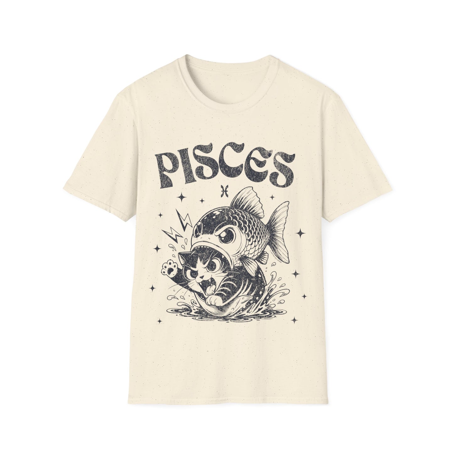 Pisces Fish Bites Cat T-Shirt